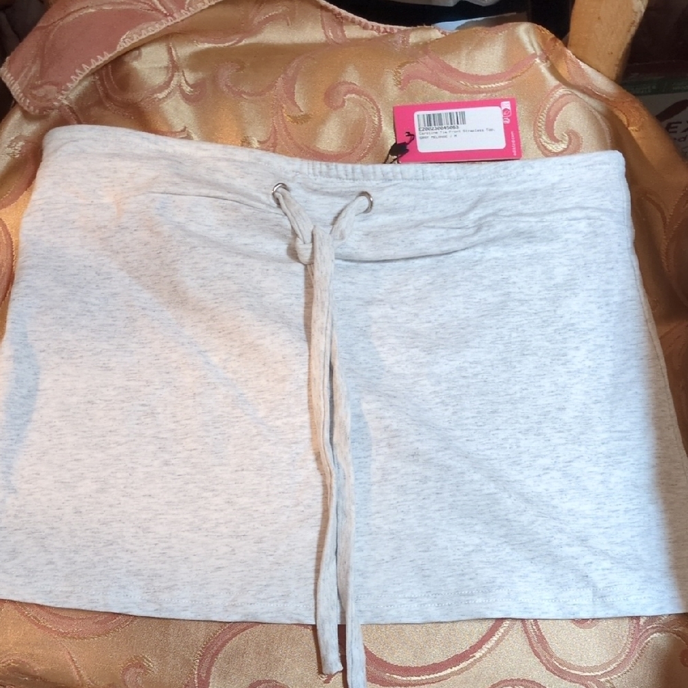 Women's Gray Drawstring Shorts